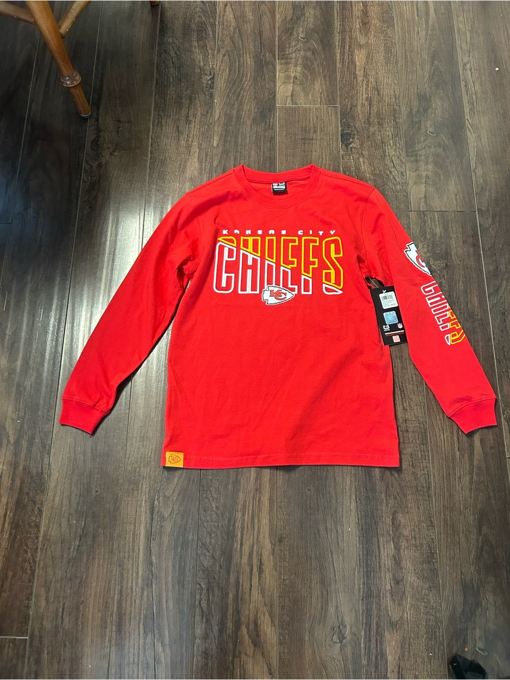 NFL Kids Red Kansas City Chiefs Long Sleeve Tee